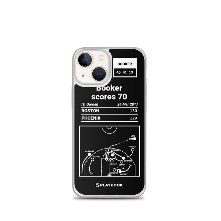 Phoenix Suns Greatest Plays iPhone Case: Booker scores 70 (2017)