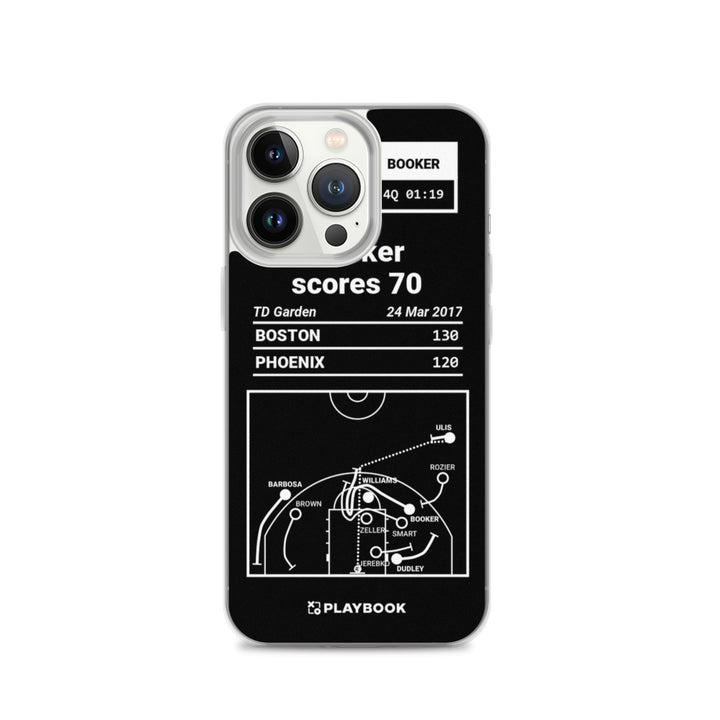 Phoenix Suns Greatest Plays iPhone Case: Booker scores 70 (2017)