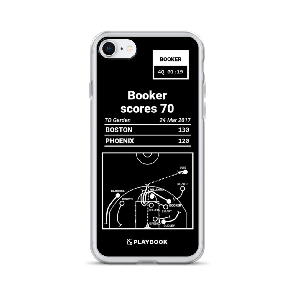 Phoenix Suns Greatest Plays iPhone Case: Booker scores 70 (2017)