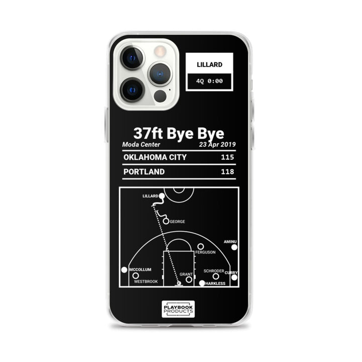 Portland Trail Blazers Greatest Plays iPhone Case: 37ft Bye Bye (2019)