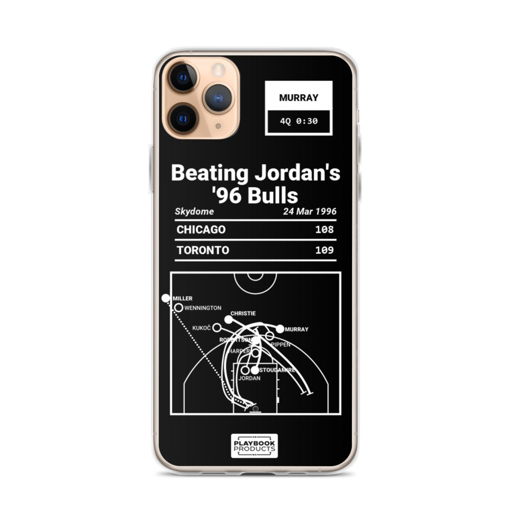 Toronto Raptors Greatest Plays iPhone Case: Beating Jordan's '96 Bulls (1996)