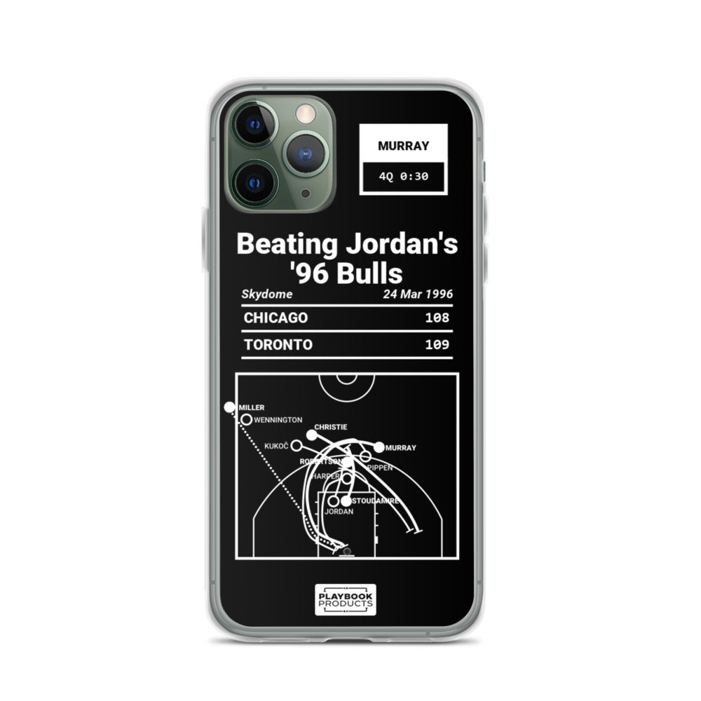 Toronto Raptors Greatest Plays iPhone Case: Beating Jordan's '96 Bulls (1996)