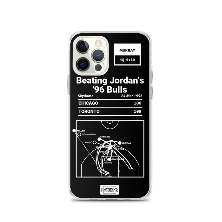 Toronto Raptors Greatest Plays iPhone Case: Beating Jordan's '96 Bulls (1996)