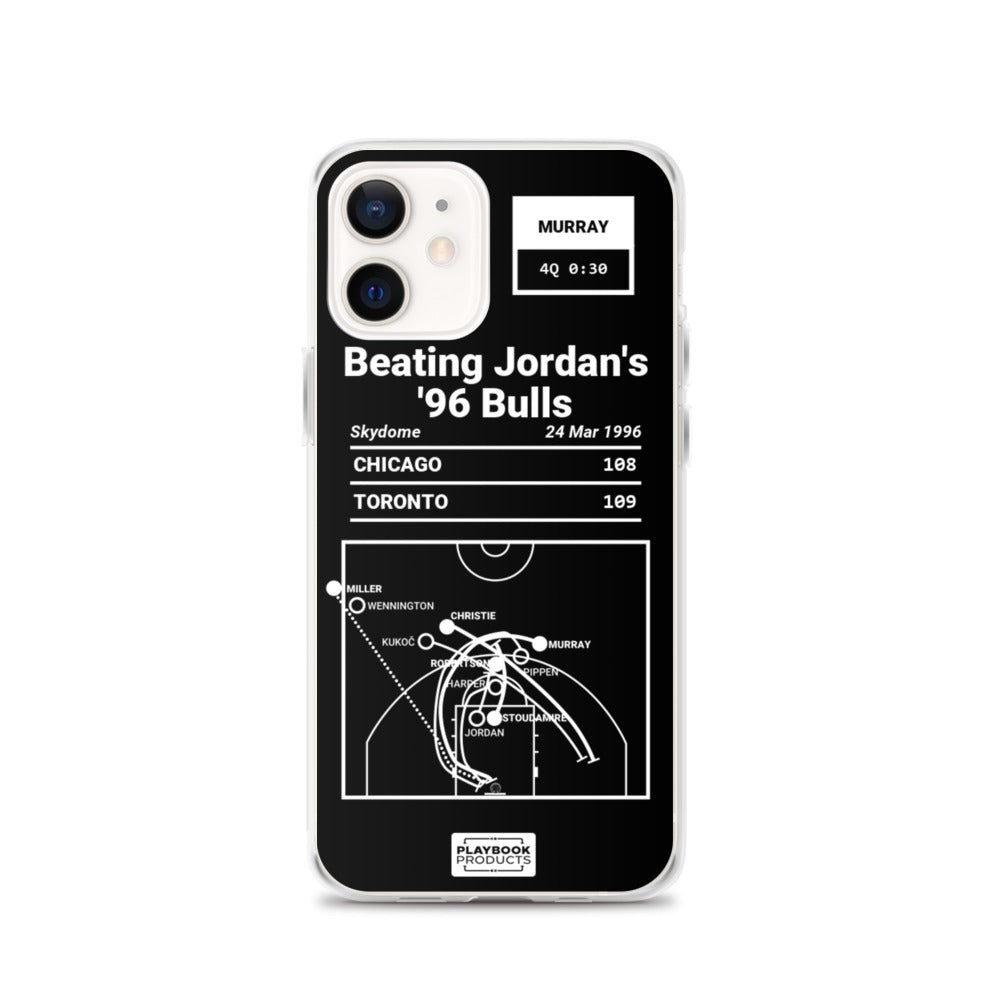 Toronto Raptors Greatest Plays iPhone Case: Beating Jordan's '96 Bulls (1996)