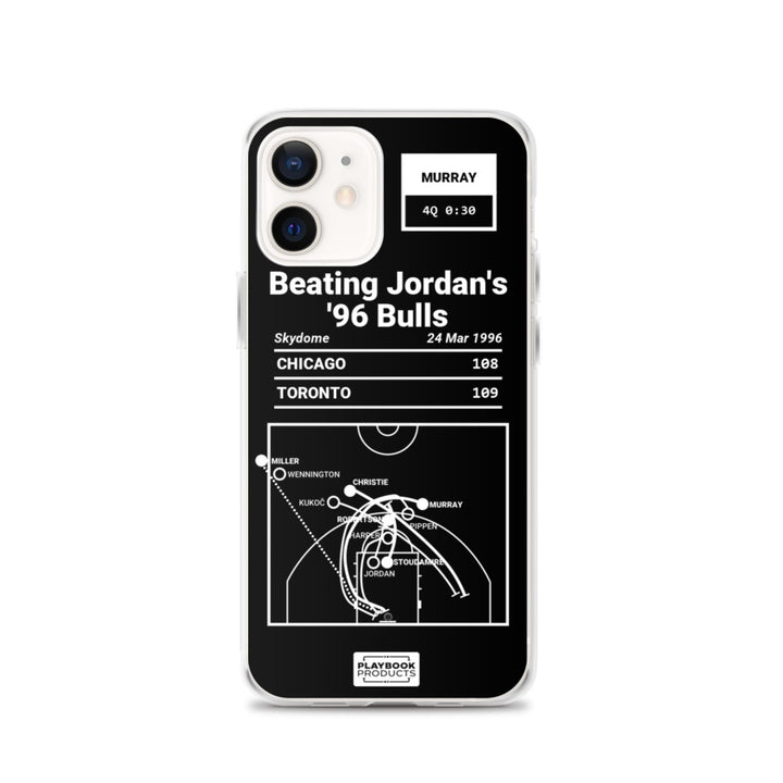 Toronto Raptors Greatest Plays iPhone Case: Beating Jordan's '96 Bulls (1996)
