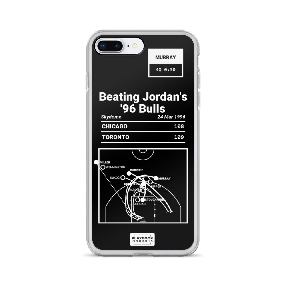 Toronto Raptors Greatest Plays iPhone Case: Beating Jordan's '96 Bulls (1996)