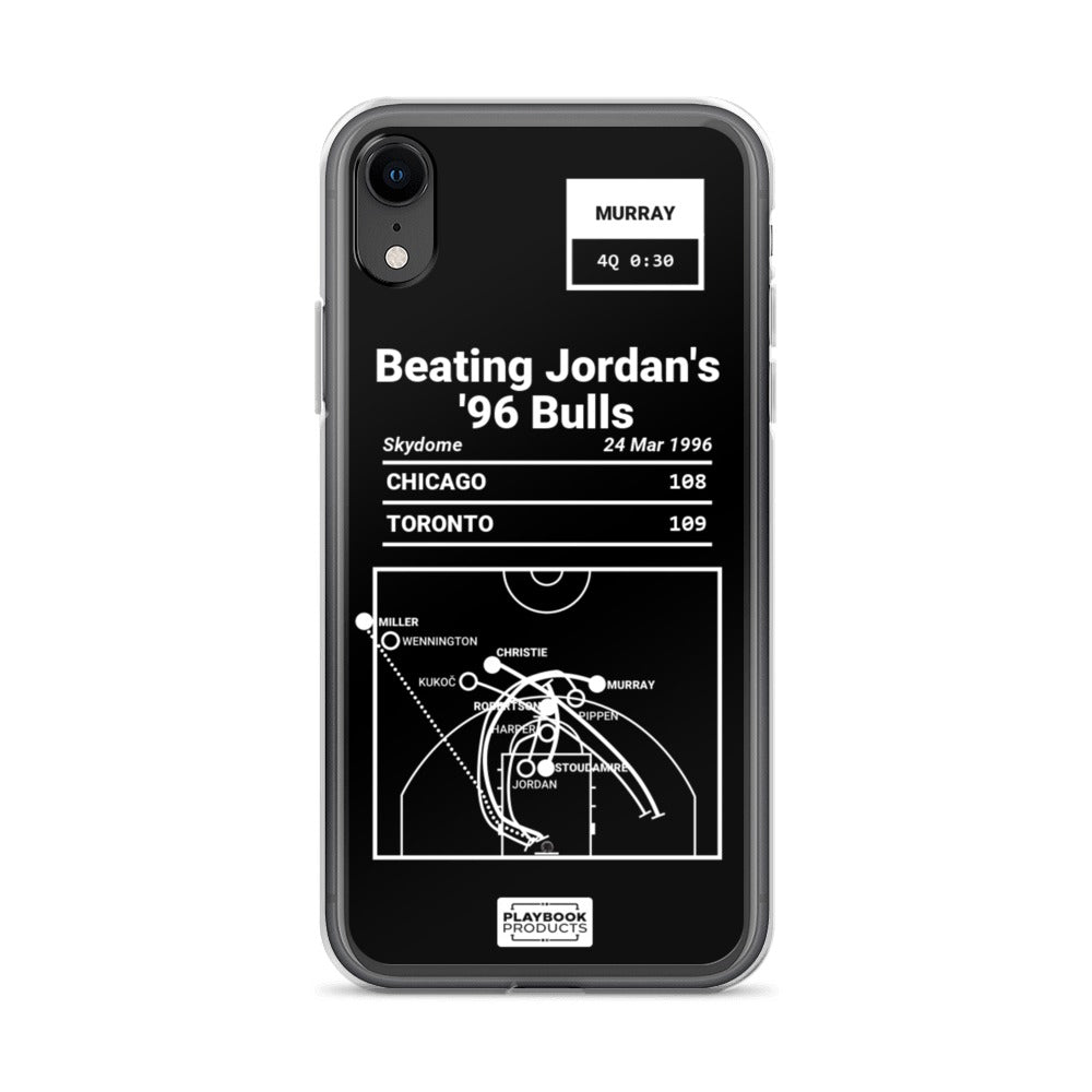 Toronto Raptors Greatest Plays iPhone Case: Beating Jordan's '96 Bulls (1996)