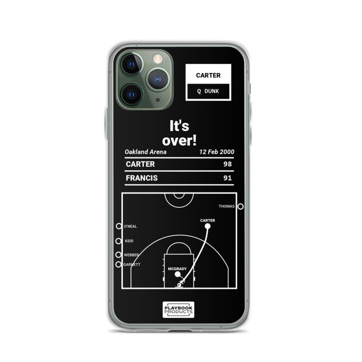 Toronto Raptors Greatest Plays iPhone Case: It's over! (2000)