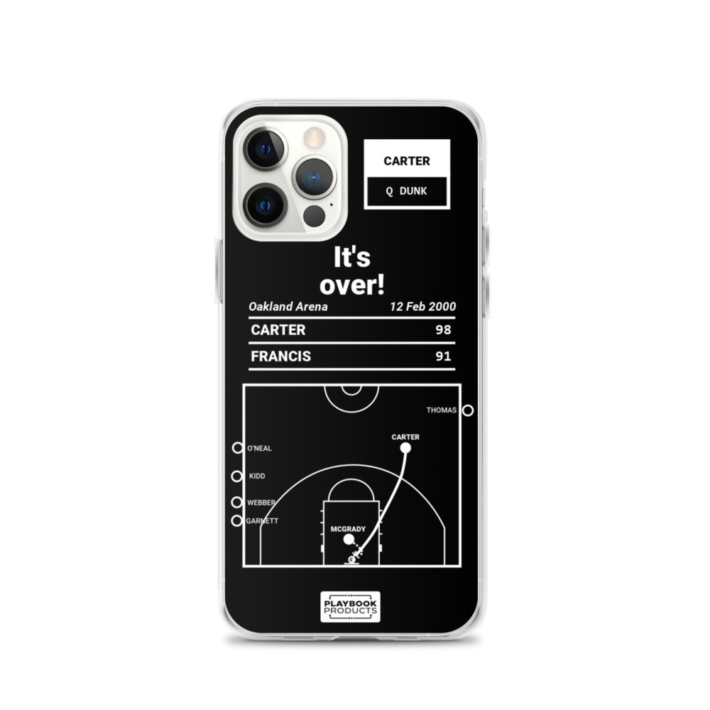 Toronto Raptors Greatest Plays iPhone Case: It's over! (2000)