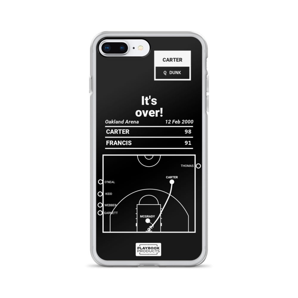 Toronto Raptors Greatest Plays iPhone Case: It's over! (2000)