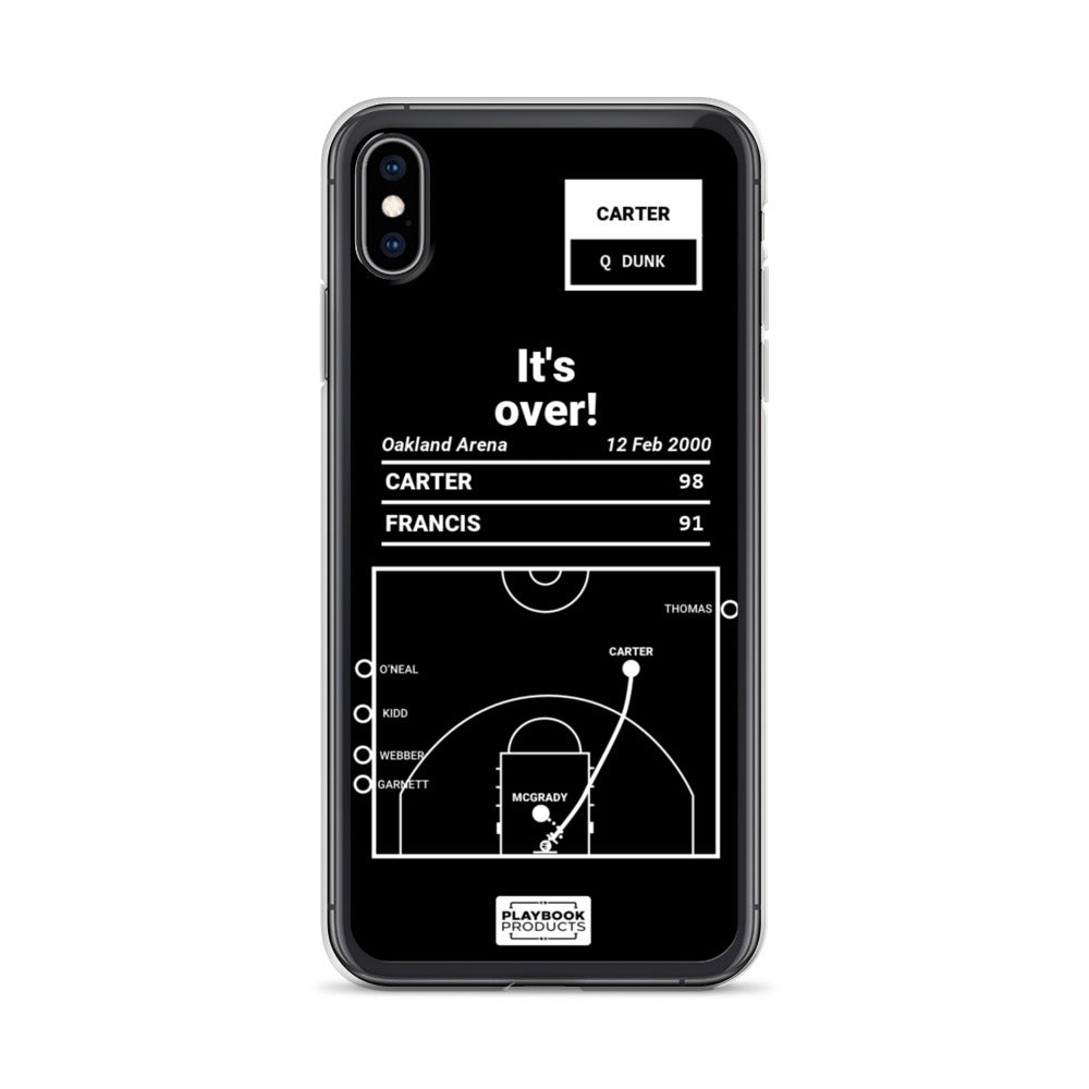 Toronto Raptors Greatest Plays iPhone Case: It's over! (2000)
