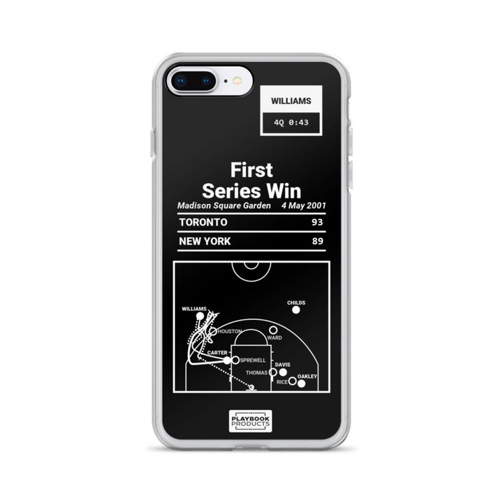 Toronto Raptors Greatest Plays iPhone Case: First Series Win (2001)