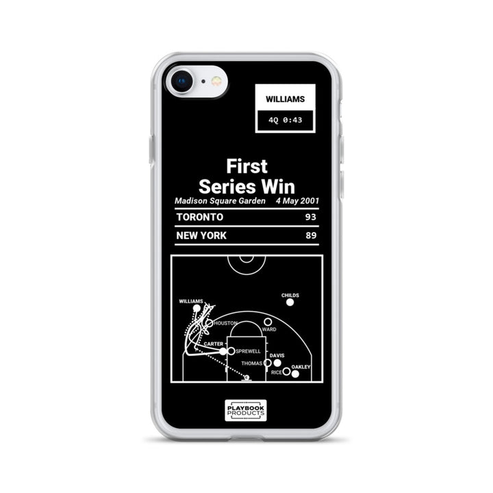 Toronto Raptors Greatest Plays iPhone Case: First Series Win (2001)