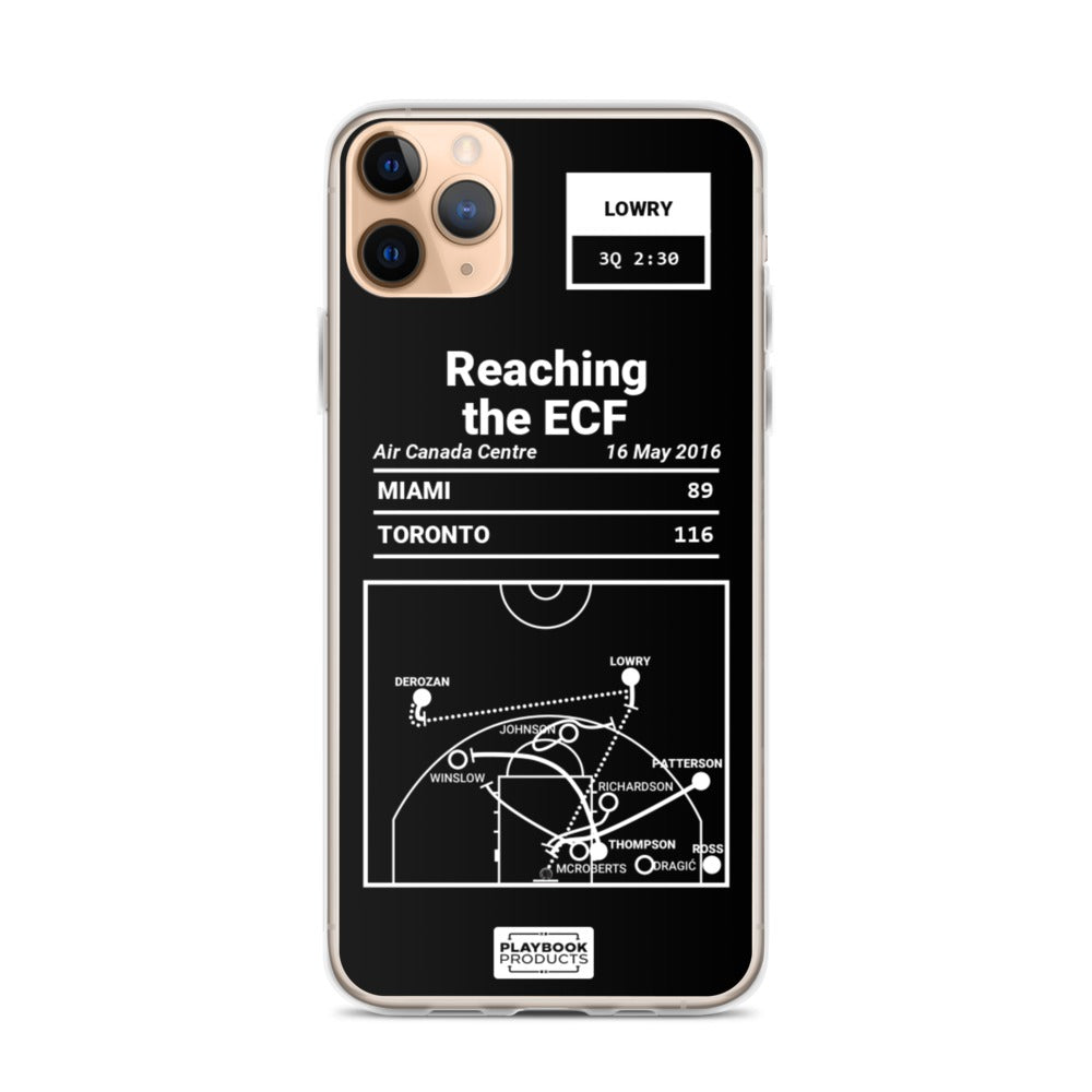 Toronto Raptors Greatest Plays iPhone Case: Reaching the ECF (2016)