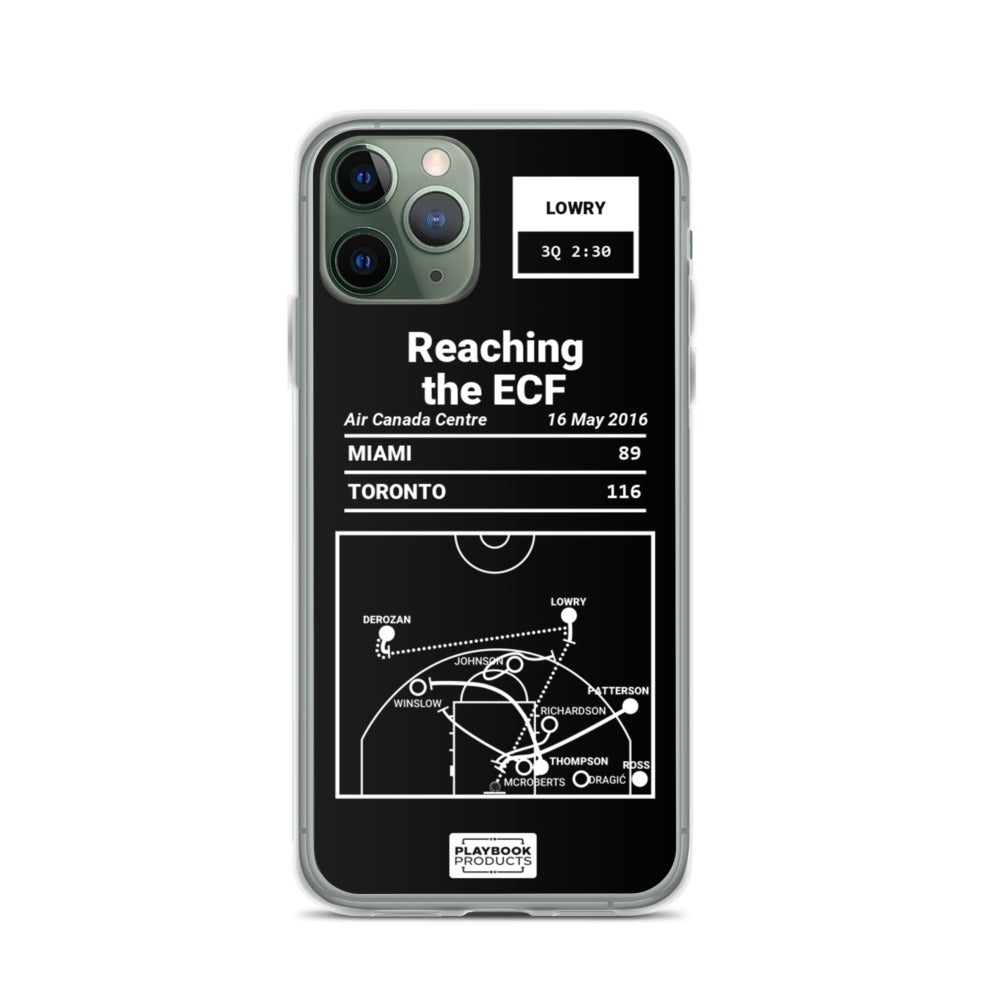Toronto Raptors Greatest Plays iPhone Case: Reaching the ECF (2016)