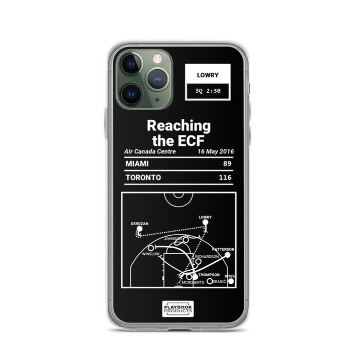 Toronto Raptors Greatest Plays iPhone Case: Reaching the ECF (2016)