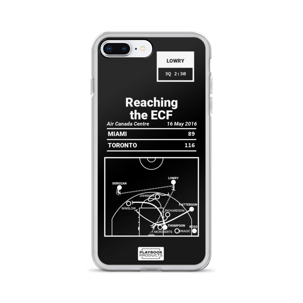 Toronto Raptors Greatest Plays iPhone Case: Reaching the ECF (2016)