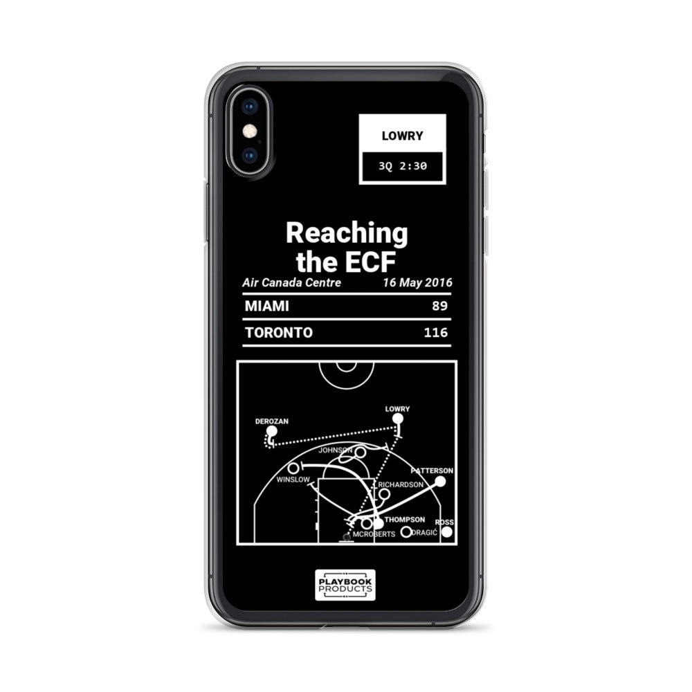 Toronto Raptors Greatest Plays iPhone Case: Reaching the ECF (2016)