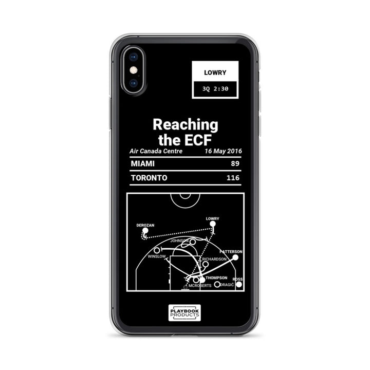 Toronto Raptors Greatest Plays iPhone Case: Reaching the ECF (2016)