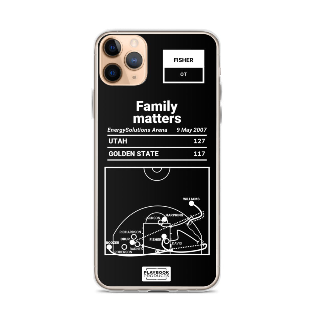 Utah Jazz Greatest Plays iPhone Case: Family matters (2007)