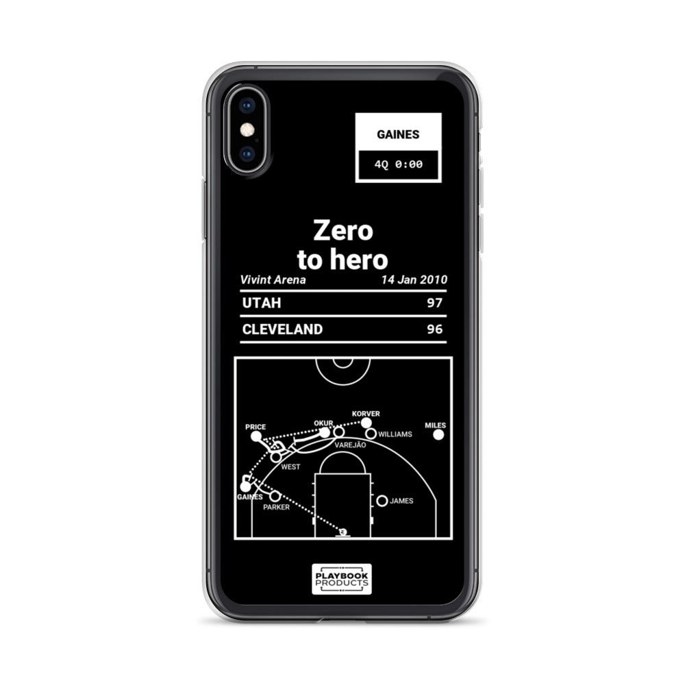 Utah Jazz Greatest Plays iPhone Case: Zero to hero (2010)