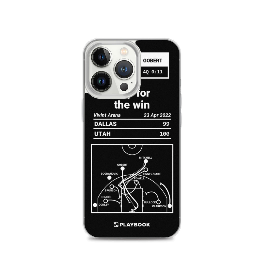 Utah Jazz Greatest Plays iPhone Case: Oop for the win (2022)