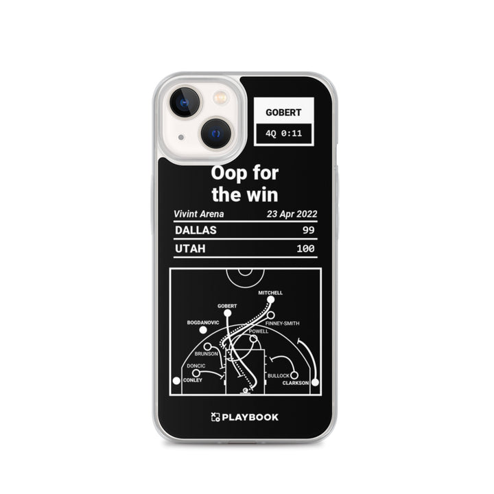 Utah Jazz Greatest Plays iPhone Case: Oop for the win (2022)