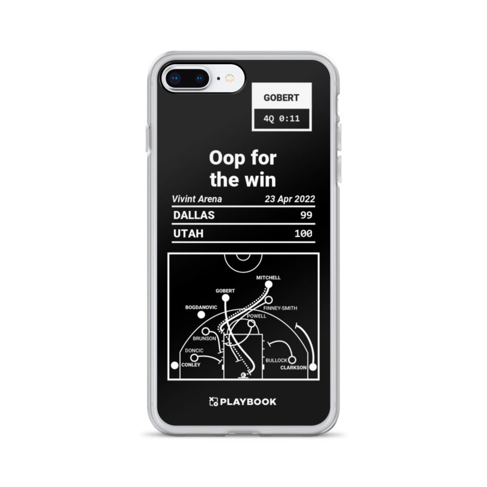 Utah Jazz Greatest Plays iPhone Case: Oop for the win (2022)
