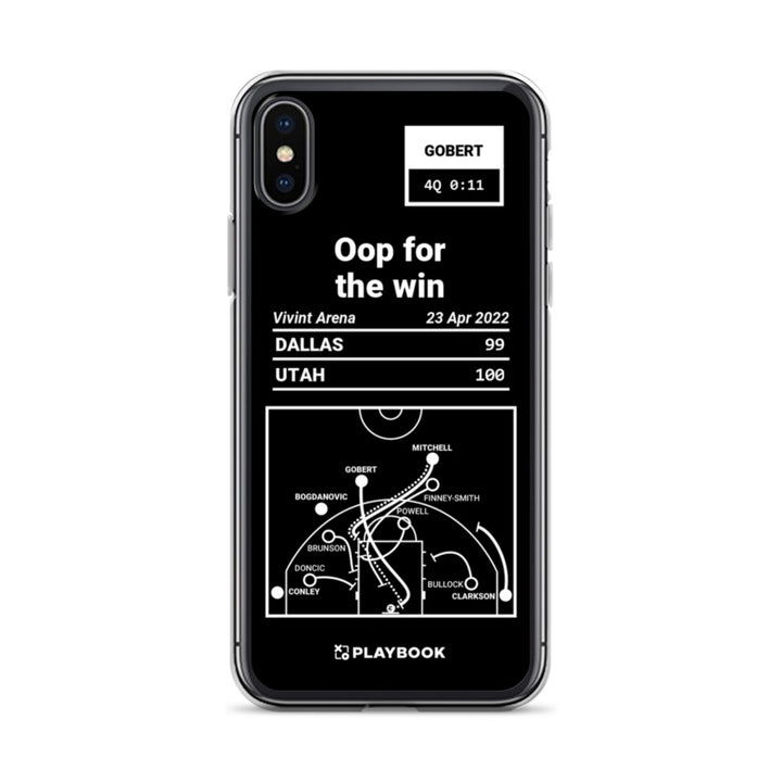 Utah Jazz Greatest Plays iPhone Case: Oop for the win (2022)