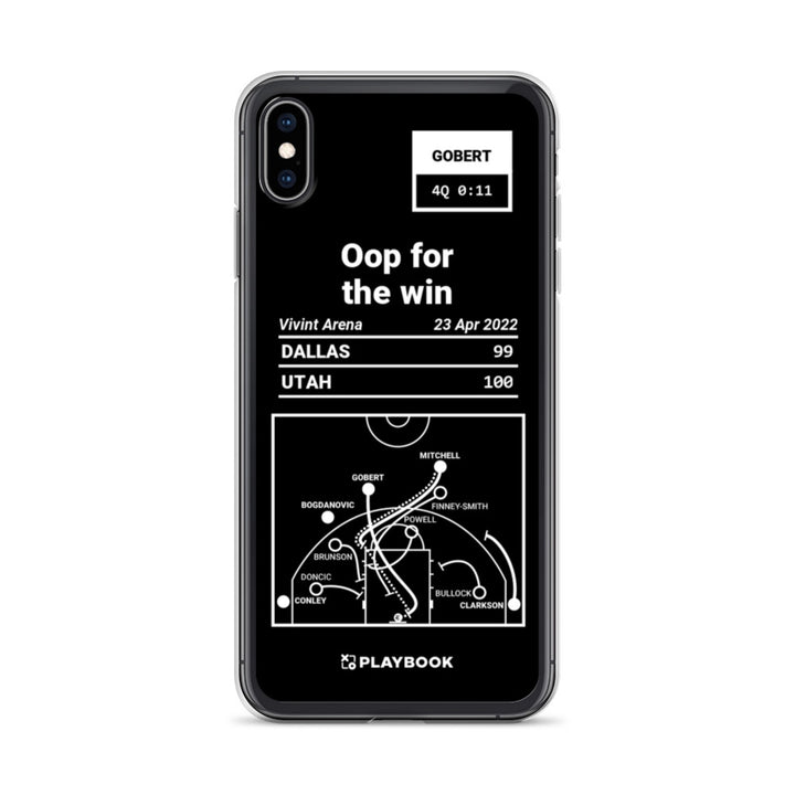 Utah Jazz Greatest Plays iPhone Case: Oop for the win (2022)
