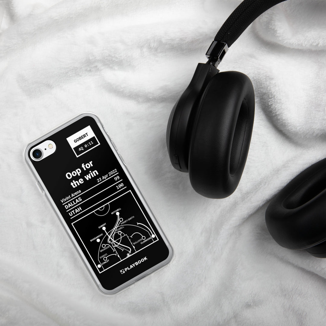 Utah Jazz Greatest Plays iPhone Case: Oop for the win (2022)
