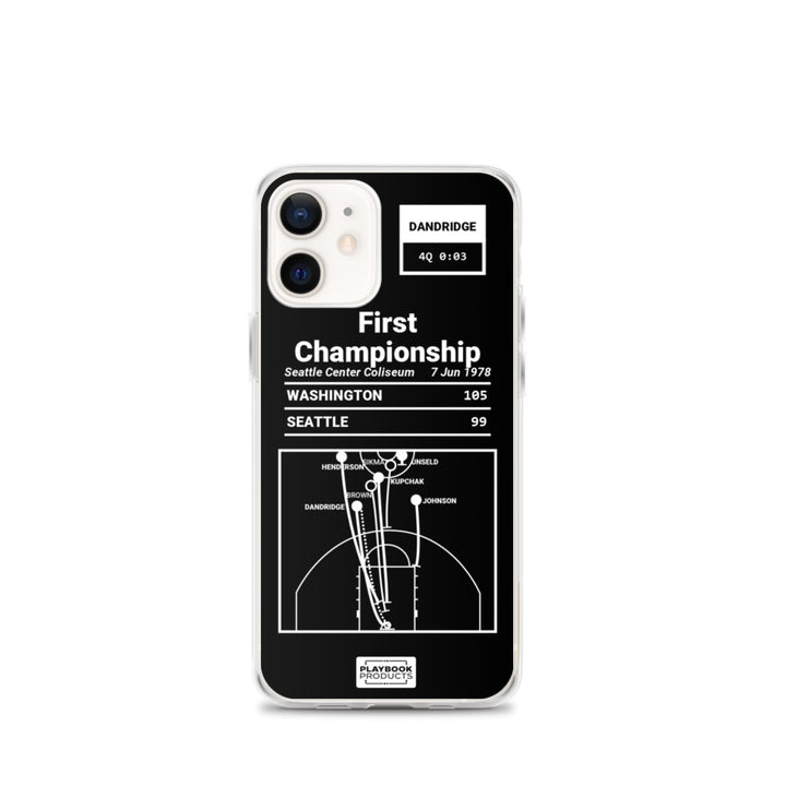 Washington Wizards Greatest Plays iPhone Case: First Championship (1978)