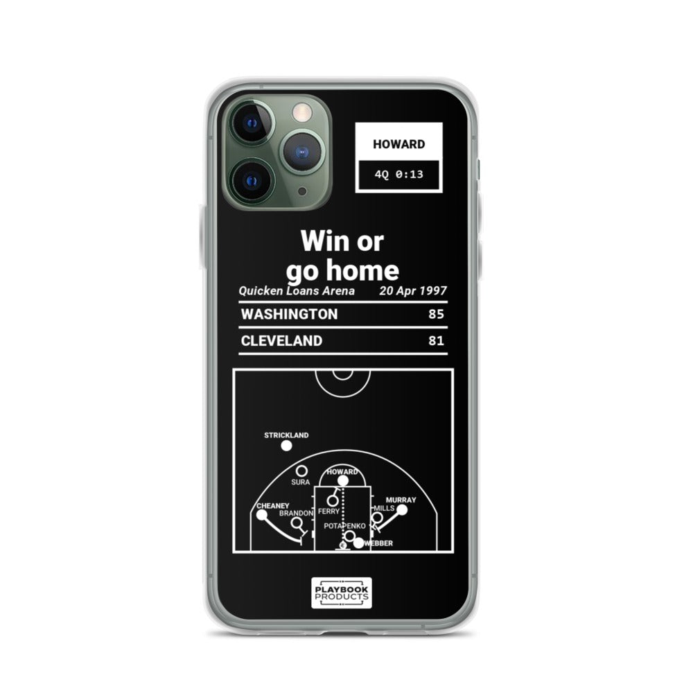 Washington Wizards Greatest Plays iPhone Case: Win or go home (1997)