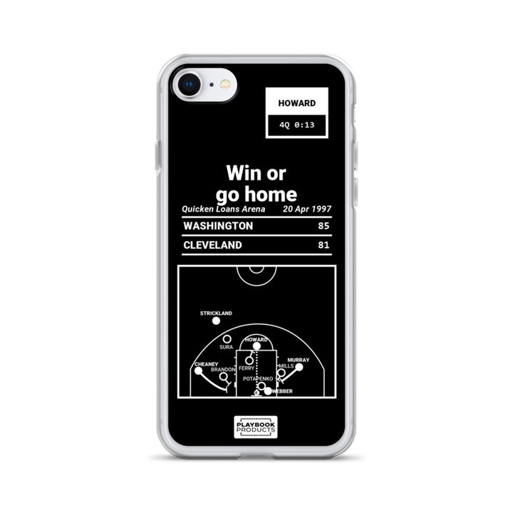 Washington Wizards Greatest Plays iPhone Case: Win or go home (1997)