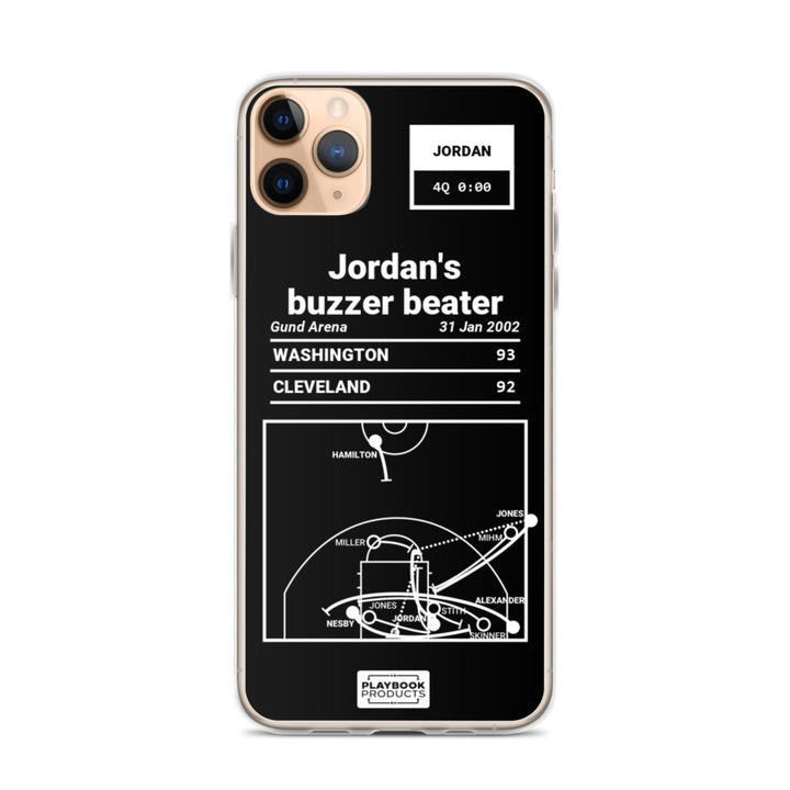 Washington Wizards Greatest Plays iPhone Case: Jordan's buzzer beater (2002)