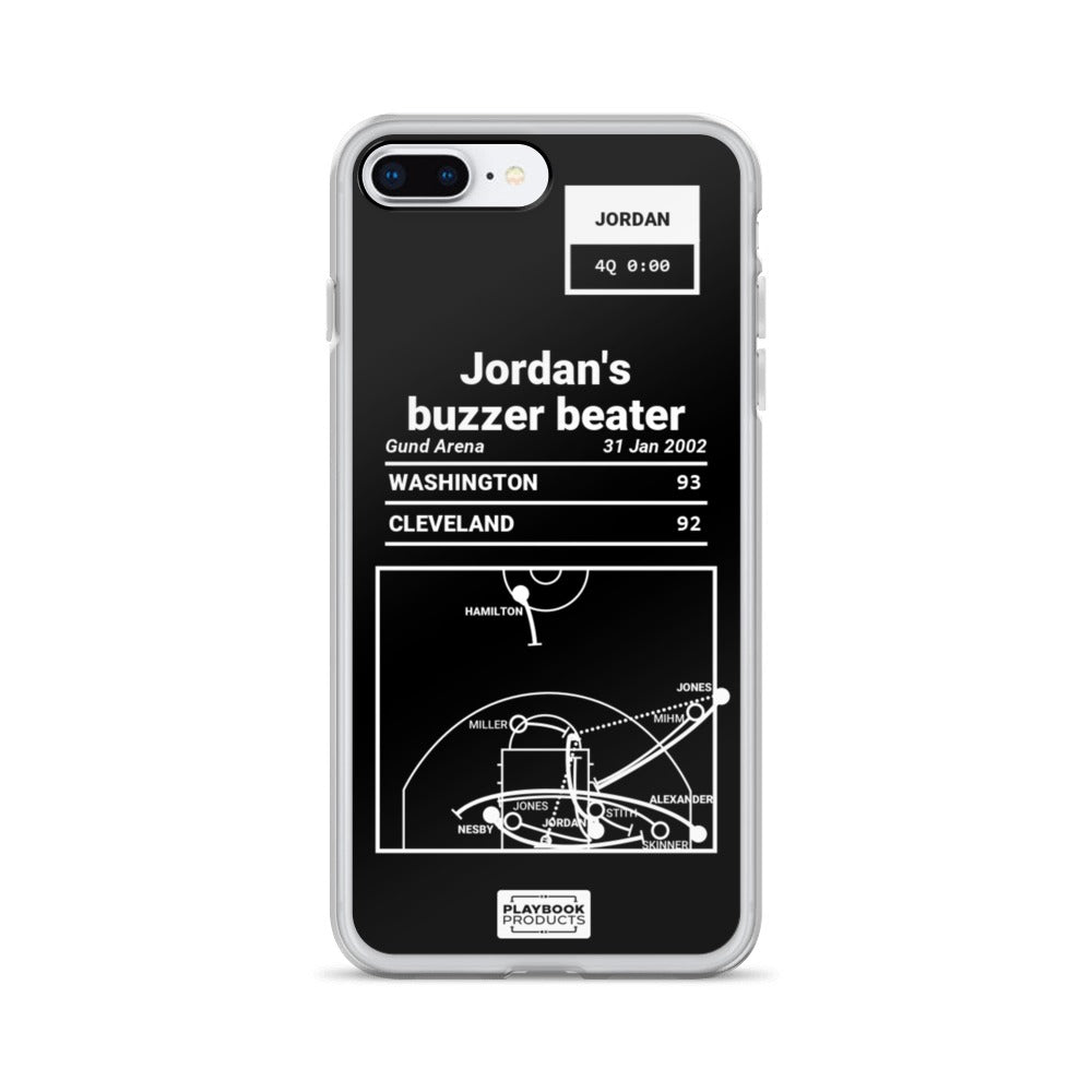 Washington Wizards Greatest Plays iPhone Case: Jordan's buzzer beater (2002)