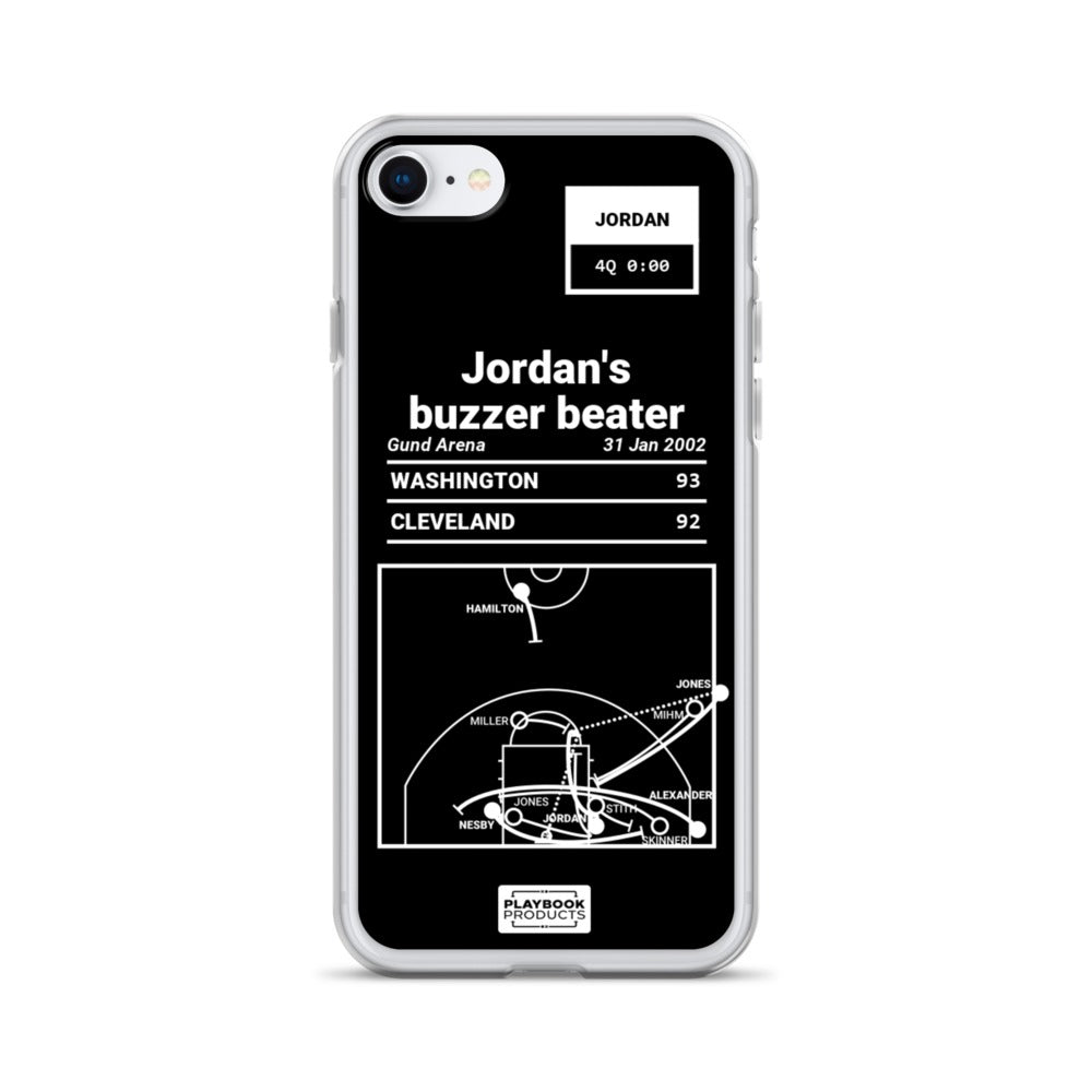 Washington Wizards Greatest Plays iPhone Case: Jordan's buzzer beater (2002)