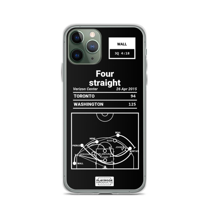 Washington Wizards Greatest Plays iPhone Case: Four straight (2015)