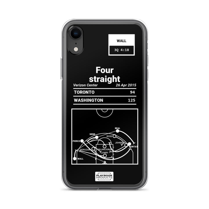 Washington Wizards Greatest Plays iPhone Case: Four straight (2015)