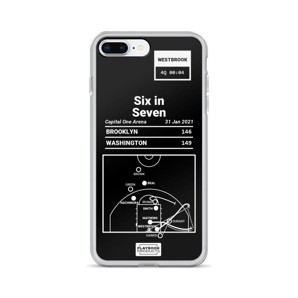 Washington Wizards Greatest Plays iPhone Case: Six in Seven (2021)