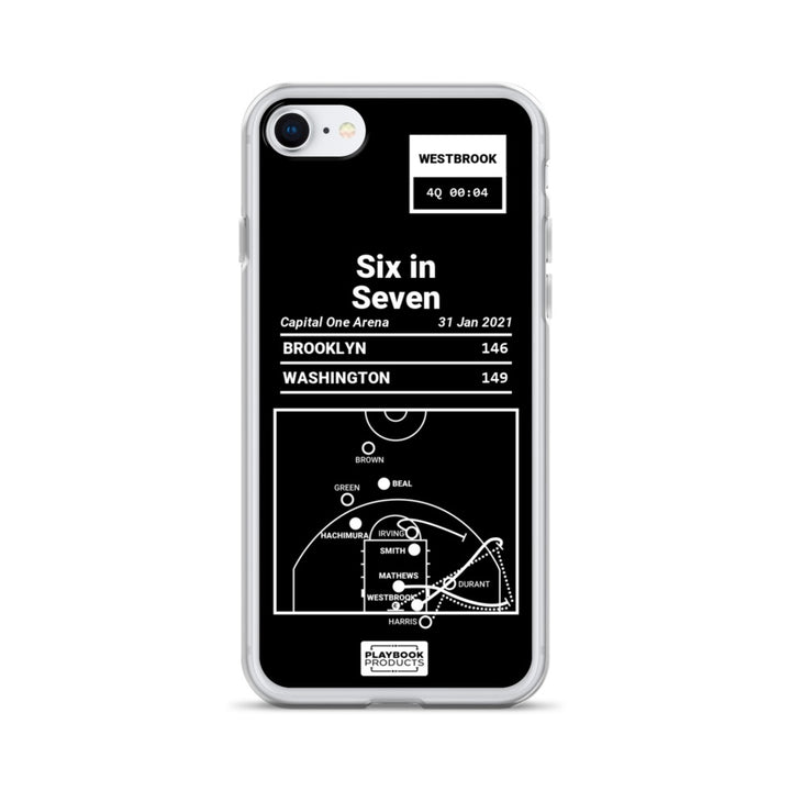 Washington Wizards Greatest Plays iPhone Case: Six in Seven (2021)