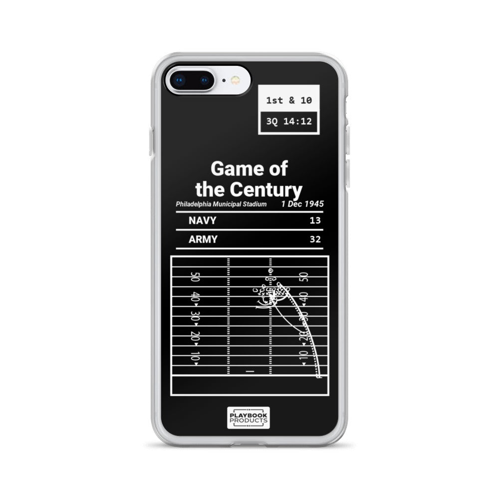 Army Football Greatest Plays iPhone Case: Game of the Century (1945)