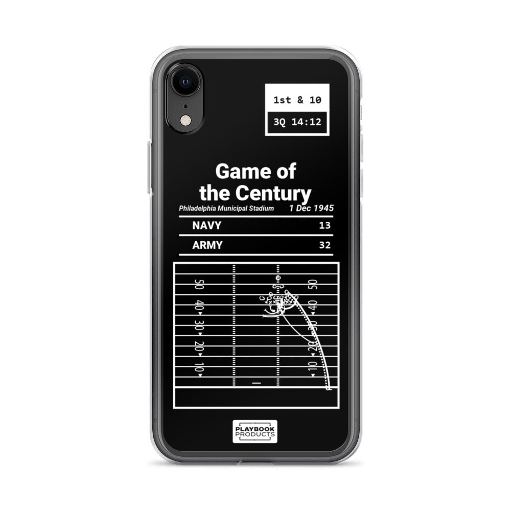 Army Football Greatest Plays iPhone Case: Game of the Century (1945)