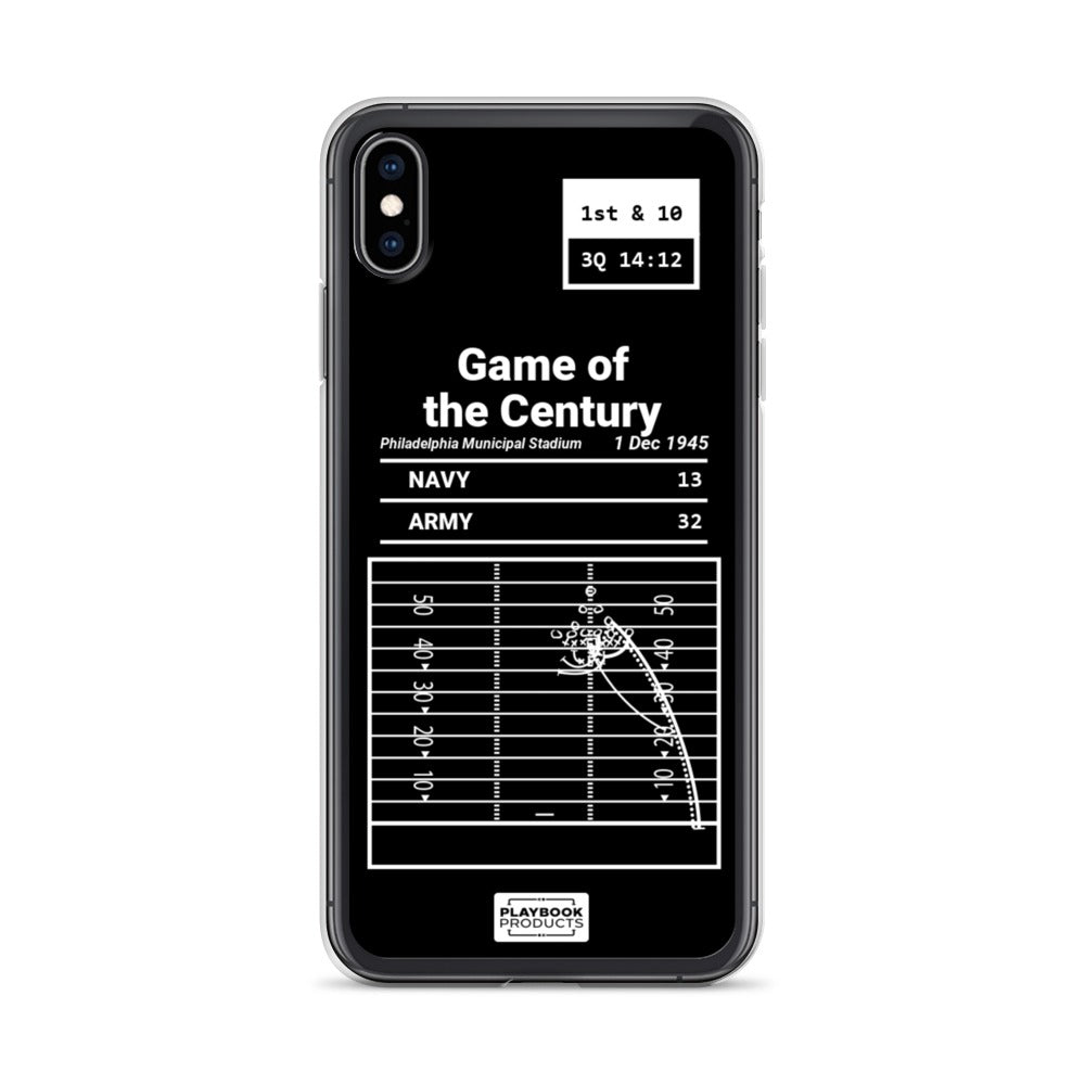 Army Football Greatest Plays iPhone Case: Game of the Century (1945)