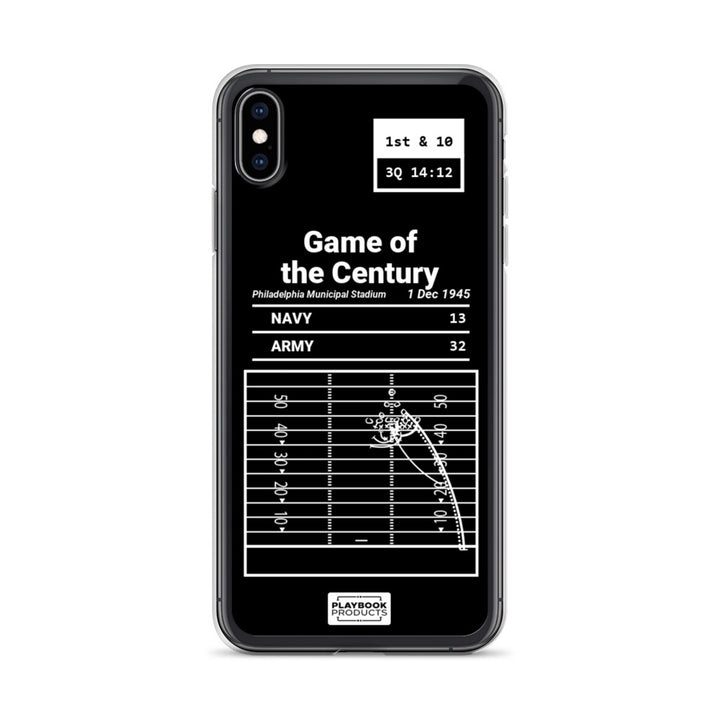 Army Football Greatest Plays iPhone Case: Game of the Century (1945)