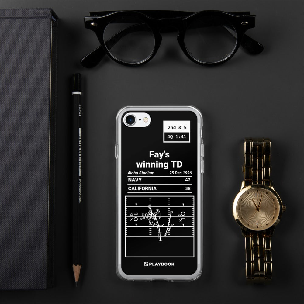 Navy Football Greatest Plays iPhone Case: Off the bench (1996)