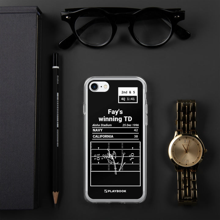 Navy Football Greatest Plays iPhone Case: Off the bench (1996)