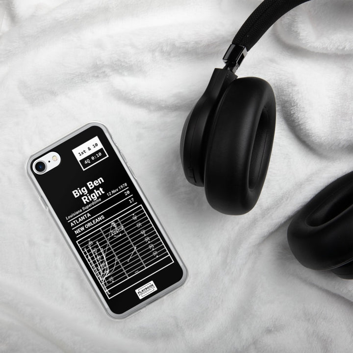 Atlanta Falcons Greatest Plays iPhone Case: Big Ben Right (1978)