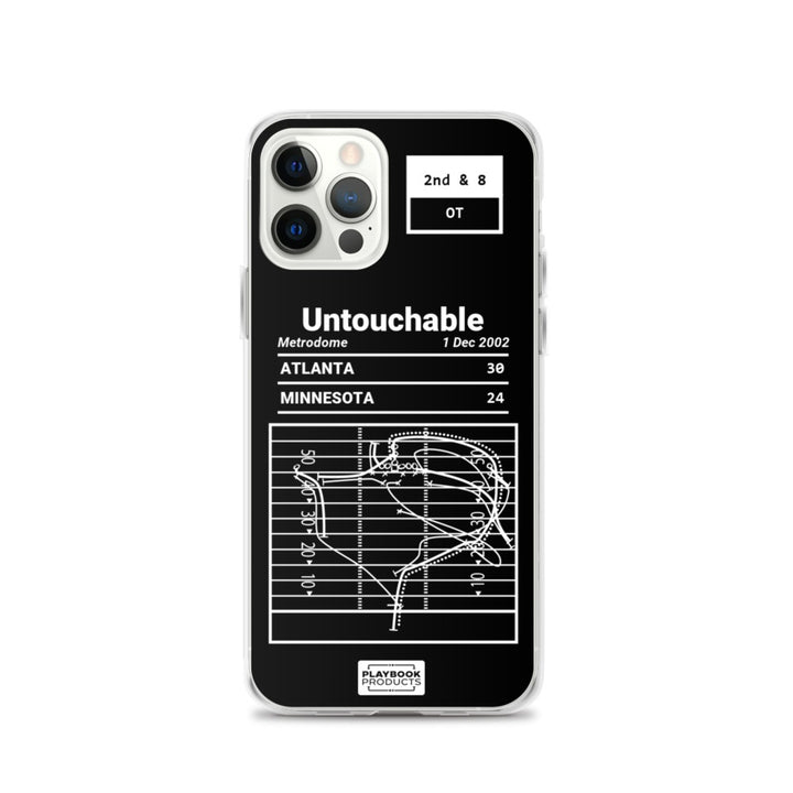 Atlanta Falcons Greatest Plays iPhone Case: Untouchable (2002)