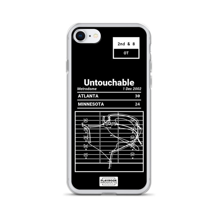 Atlanta Falcons Greatest Plays iPhone Case: Untouchable (2002)